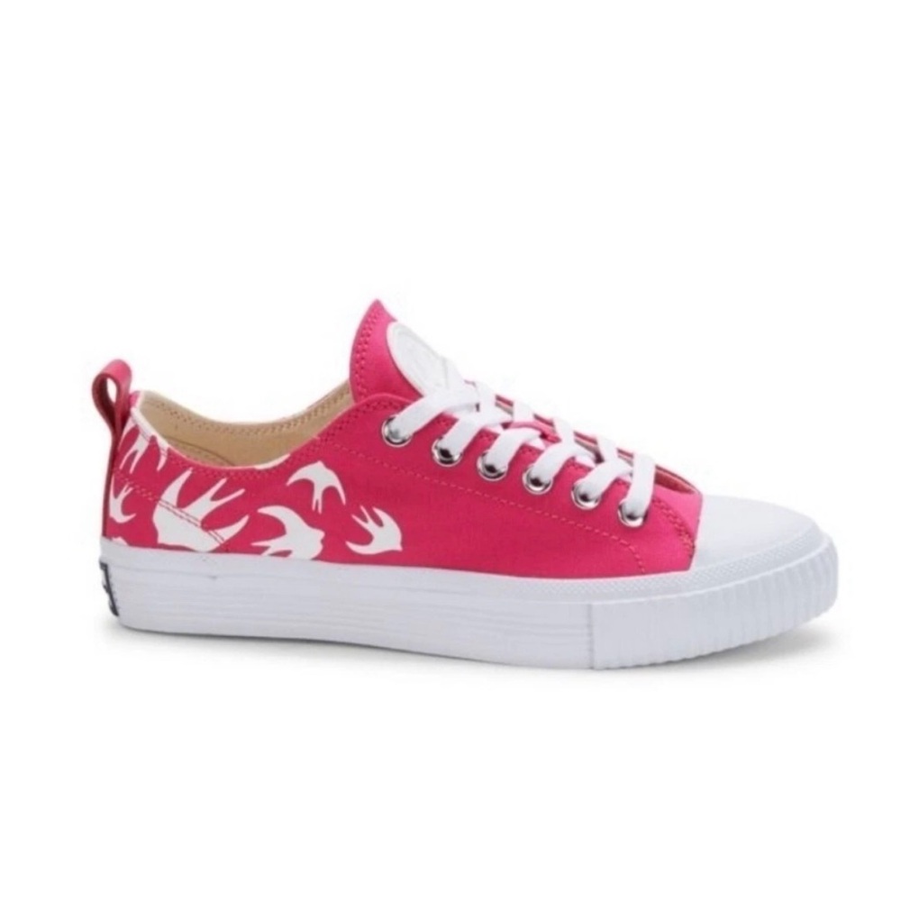 Alexander McQueen McQ Women's Bird Print Swallow Canvas Low Top Sneakers NWT